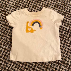 Gently Used Hanna Andersson dinosaur rainbow Cotton shirt